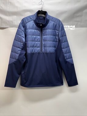 Greyson Men’s Gratiot Hybrid 1/4 Zip Pullover Jacket Maltese Blue Sz XL
